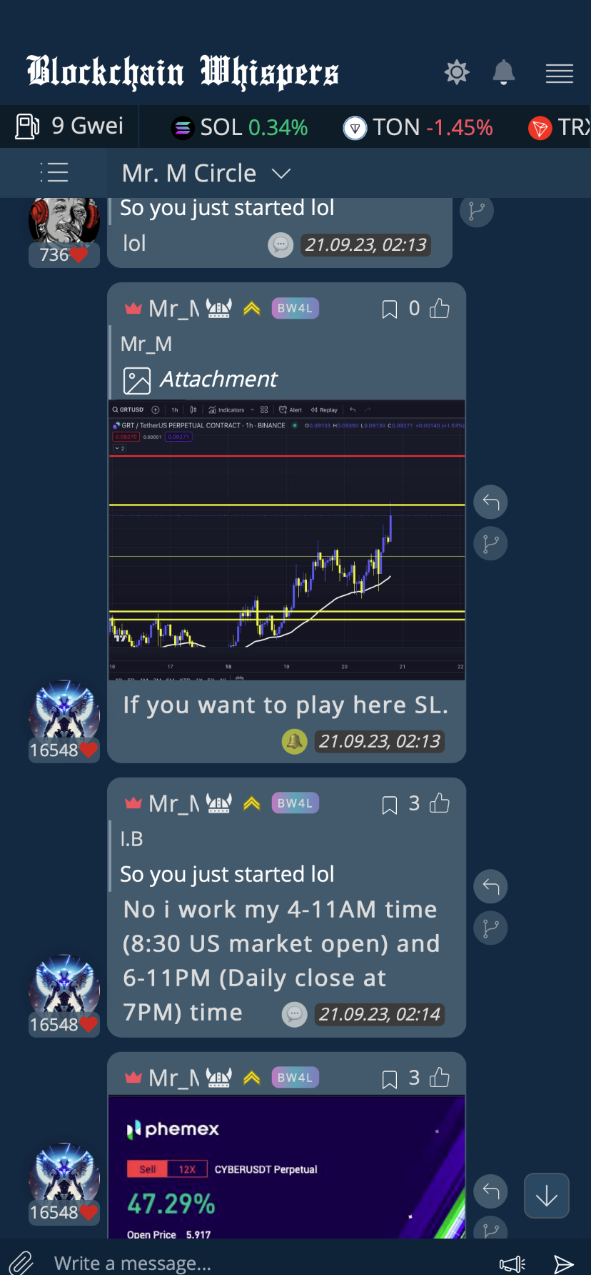 Most Elite Trading Chat on The Planet